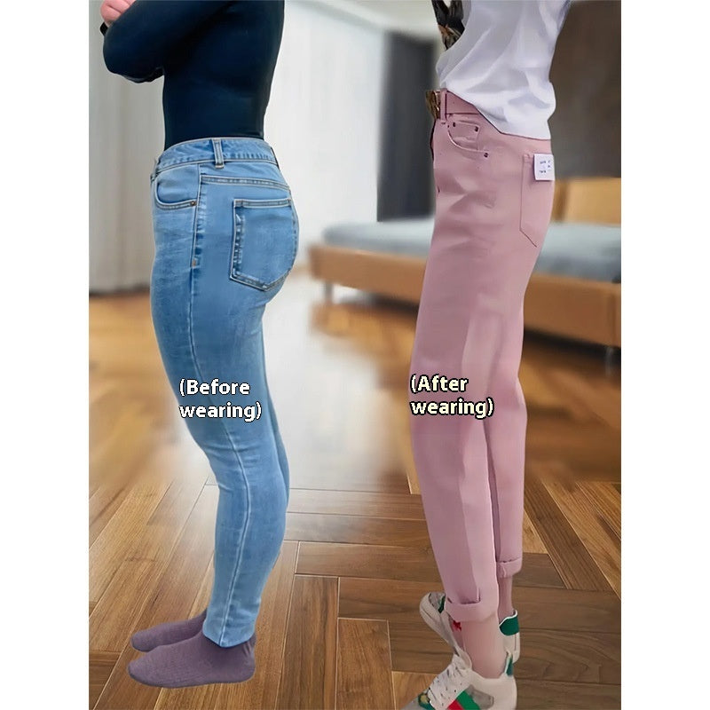 Plus Size Women Loose Pure Color All-matching Harem Jeans
