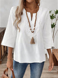 Elegant Fashion Solid Color Loose Shirt