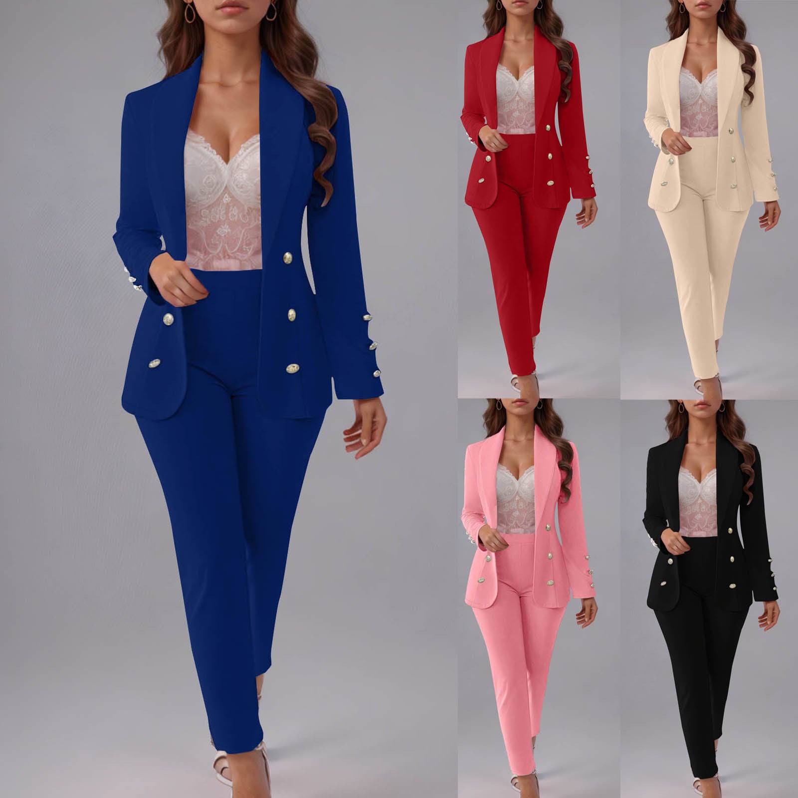 Button Slim Lapel Cardigan Graceful Suit Jacket