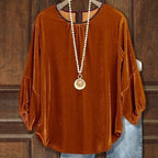 All-matching Elegant Loose Long Sleeve Bottoming Shirt